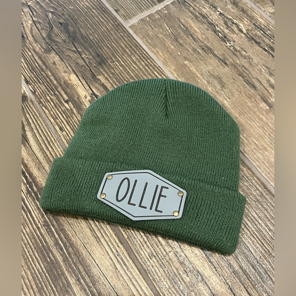 Personalized baby beanie hat